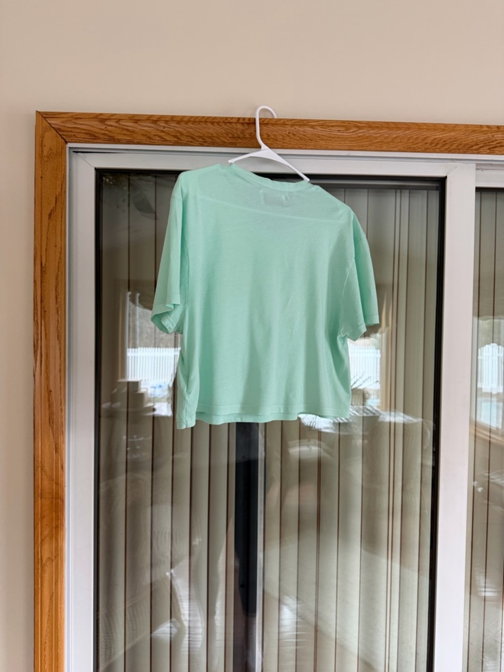 Les Tien May Mint Cropped Tee - Picture 3 of 7